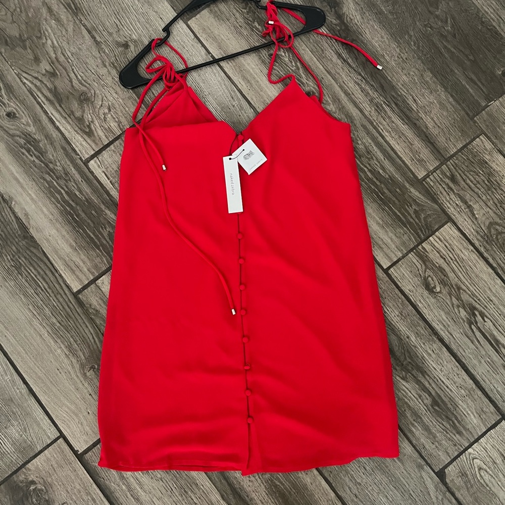 Size small red dress.